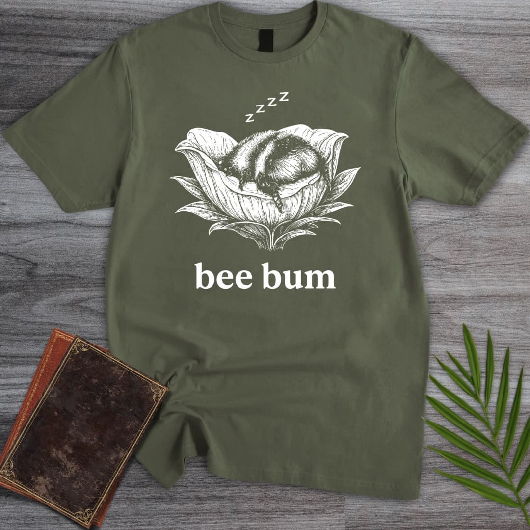 T-Shirt Military Green / S Sleepy Bee Bum T-Shirt