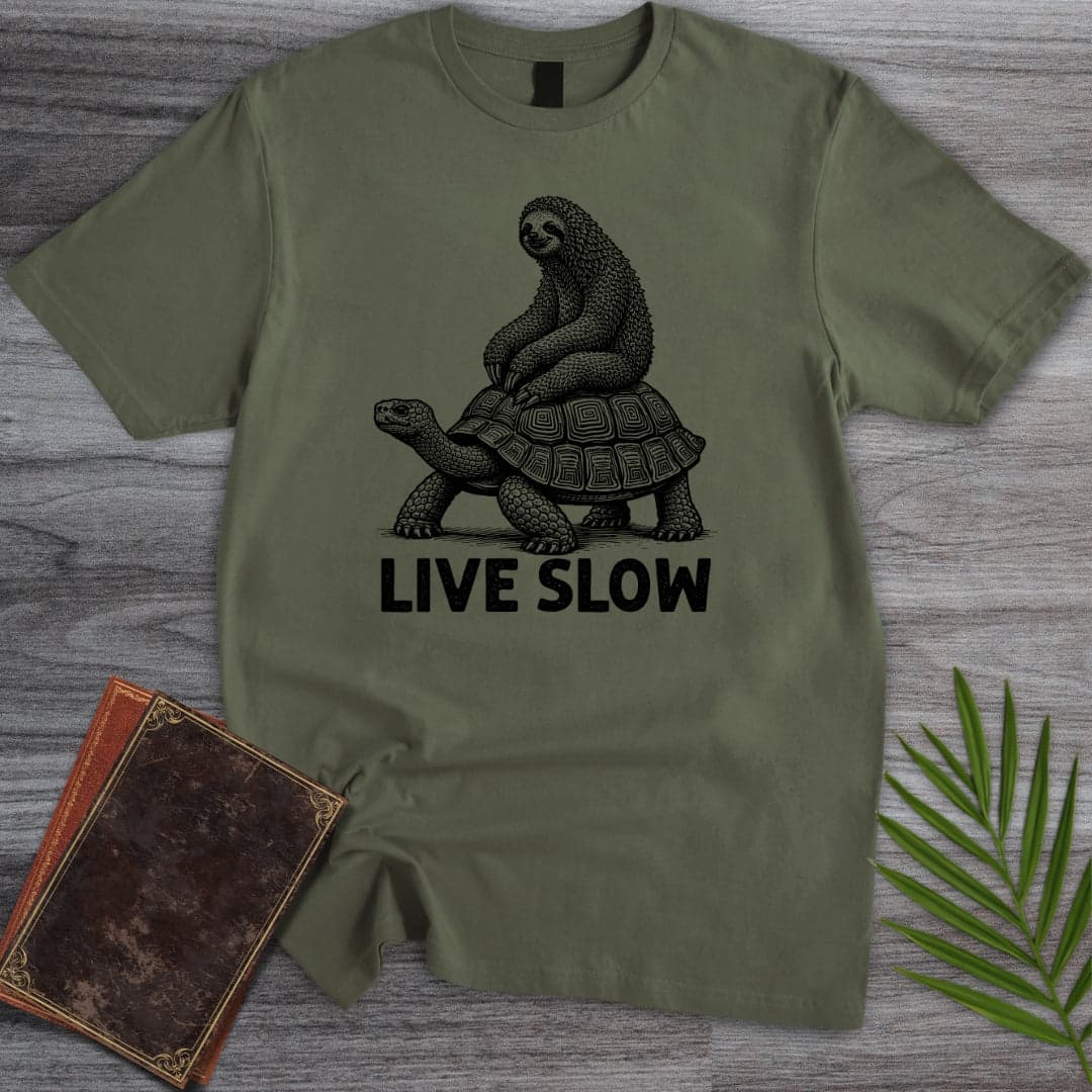 T-Shirt Military Green / S Slow and Steady Livin T-Shirt