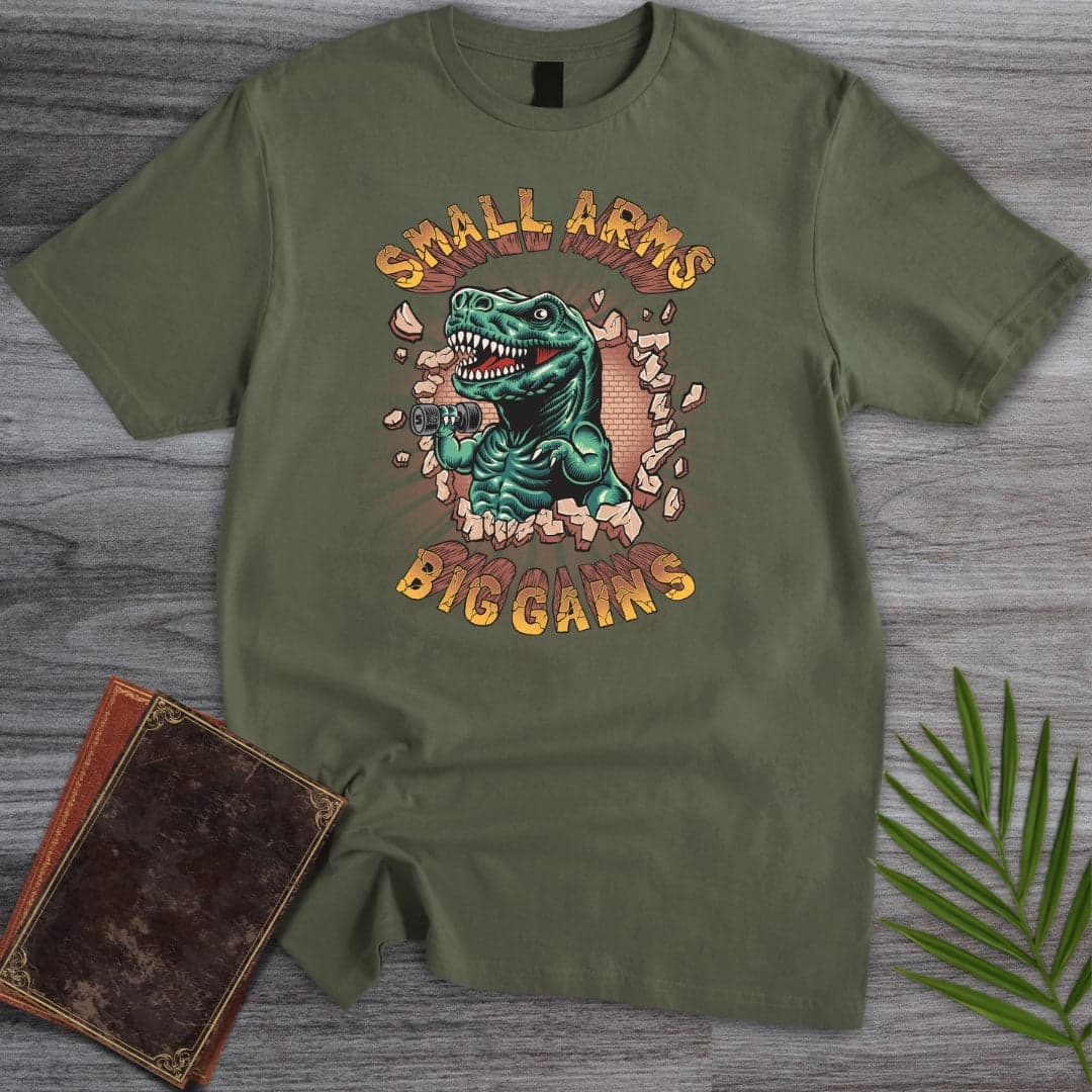 T-Shirt Military Green / S Small Arms Big Gains T-Shirt (Akbar Sansa)