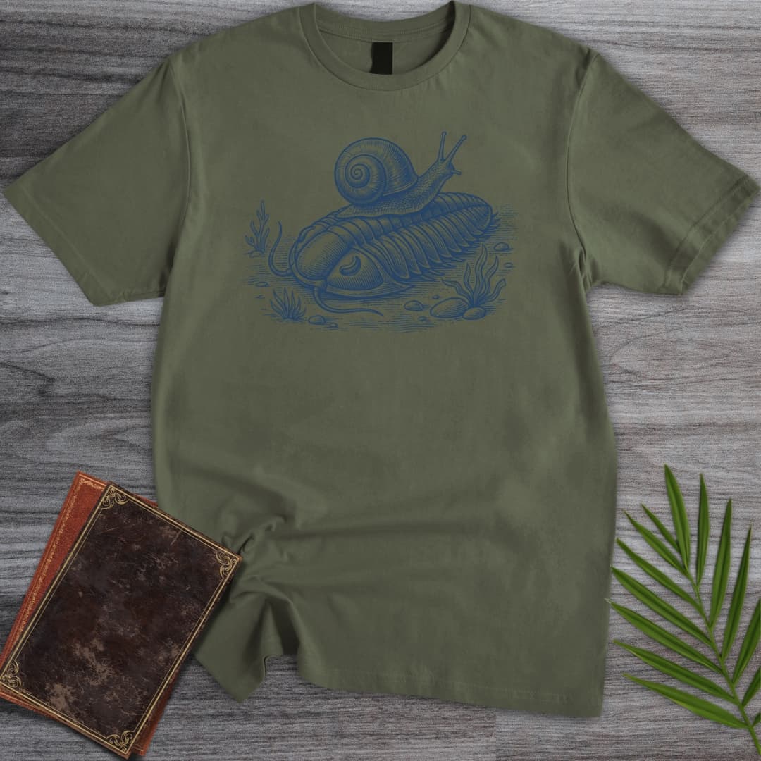 T-Shirt Military Green / S Snails Pace Trilobite T-Shirt