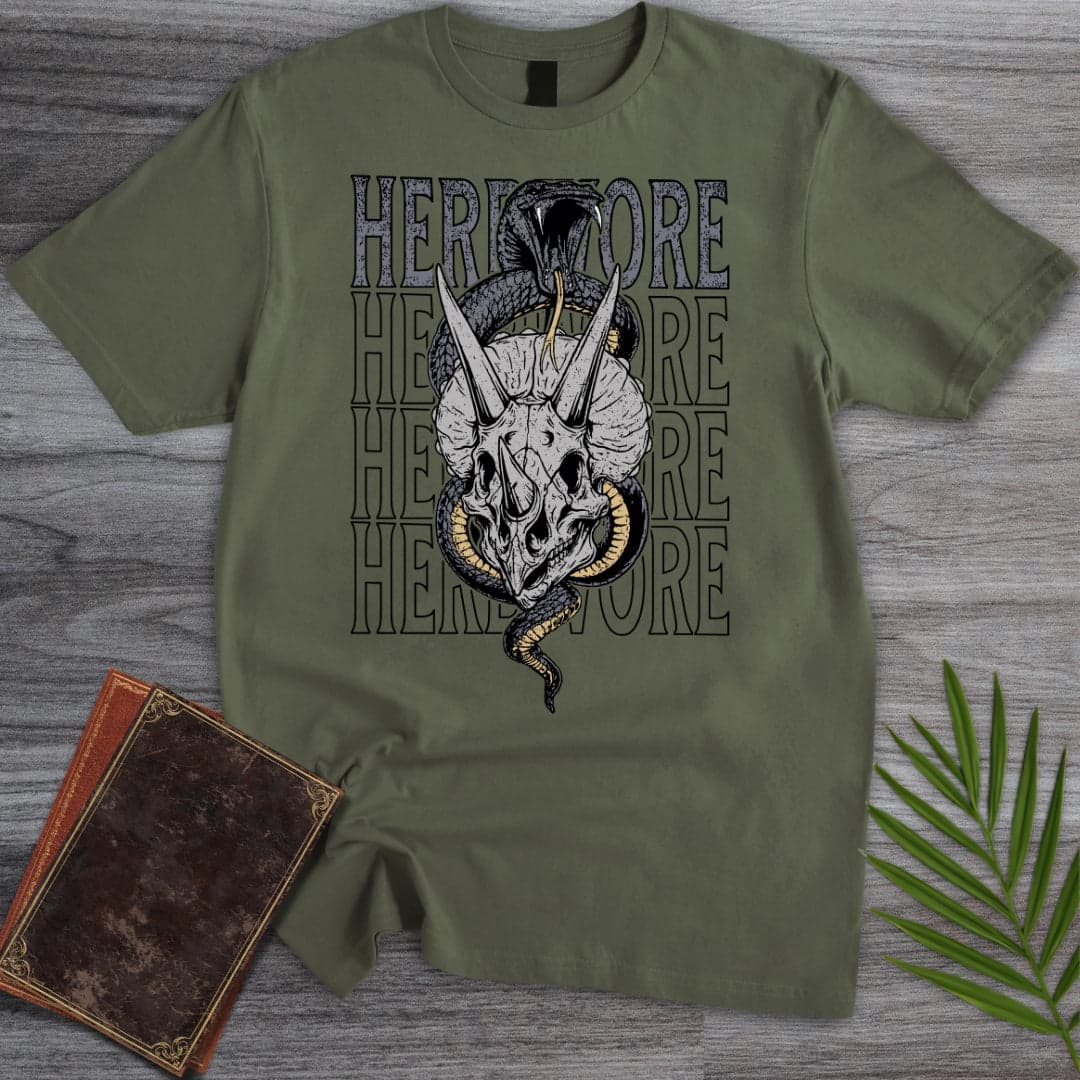 T-Shirt Military Green / S Snakes in a Herbivore T-Shirt