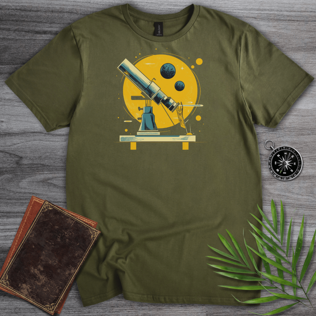 T-Shirt Military Green / S Space Science Graphic T-Shirt