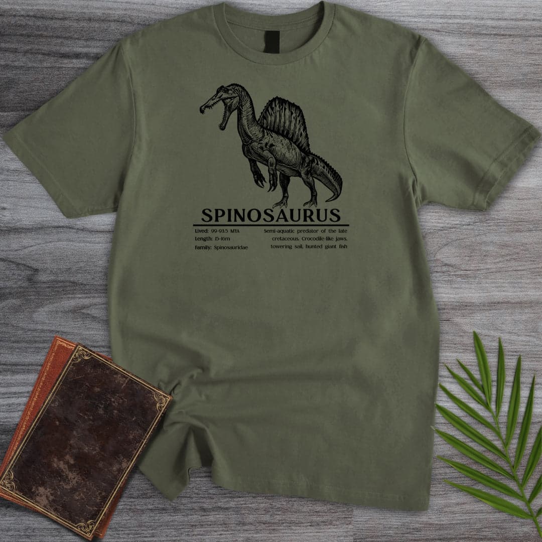 T-Shirt Military Green / S Spinosaurus Semi-Aquatic Hunter T-Shirt