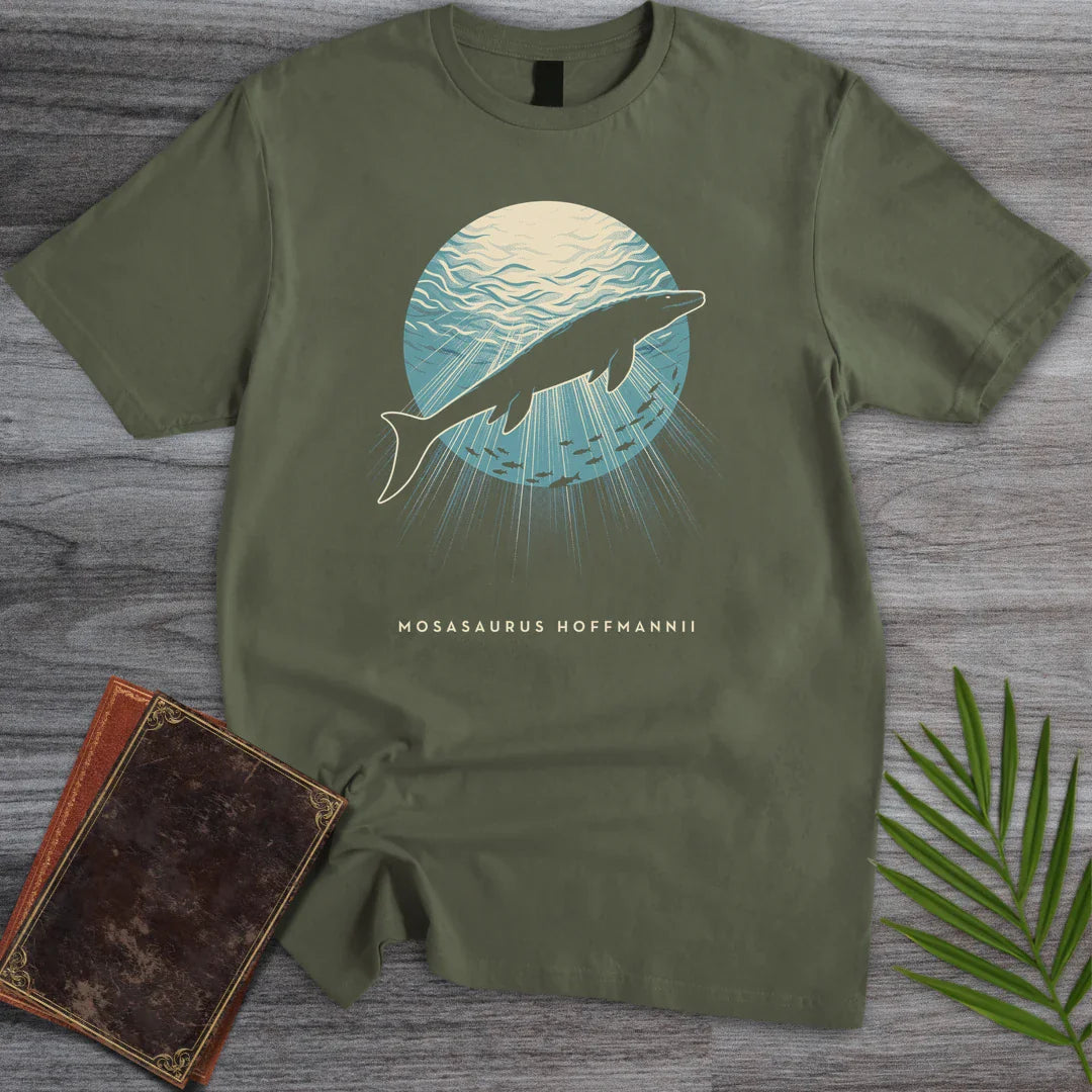 T-Shirt Military Green / S Sunlit Window Mosasaurus T-Shirt