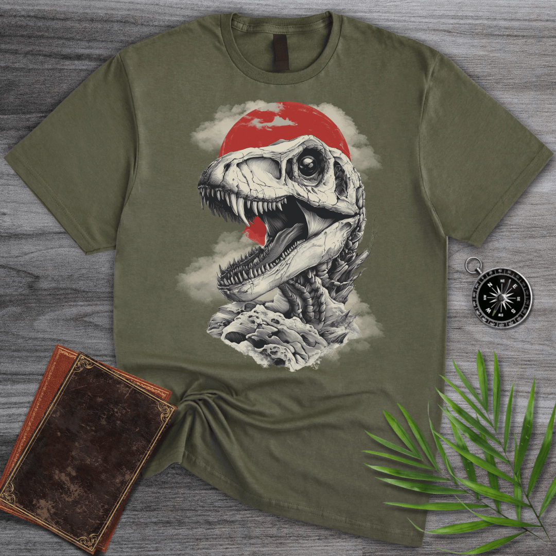 T-Shirt Military Green / S T-Rex Cloudy Fossil T-Shirt