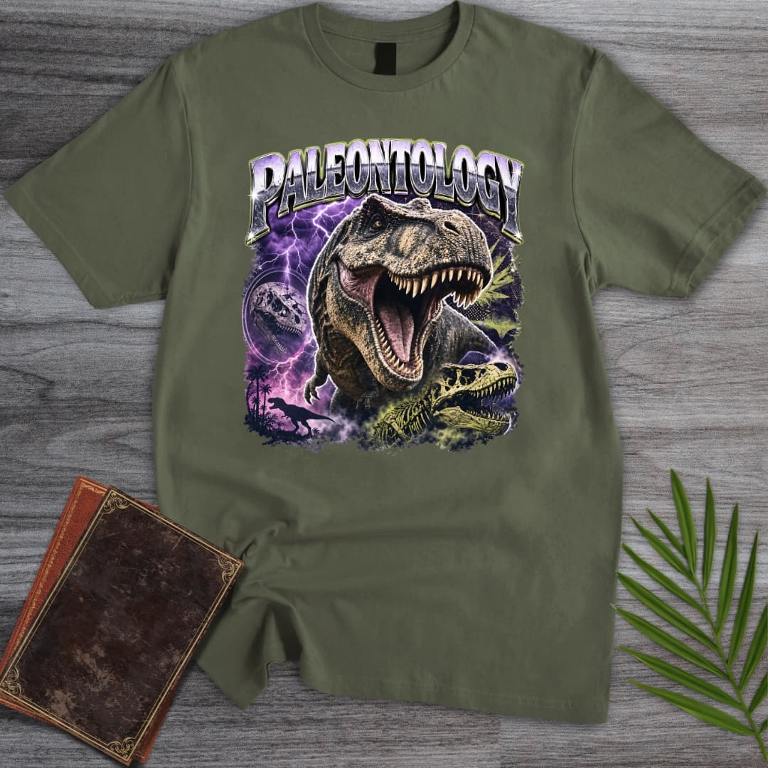 T-Shirt Military Green / S T.rex Streetwear Paleontology T-Shirt
