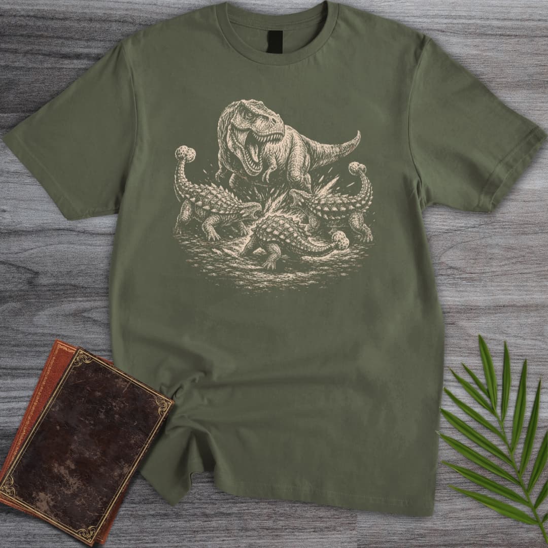T-Shirt Military Green / S Tank vs Tyrant T-Shirt