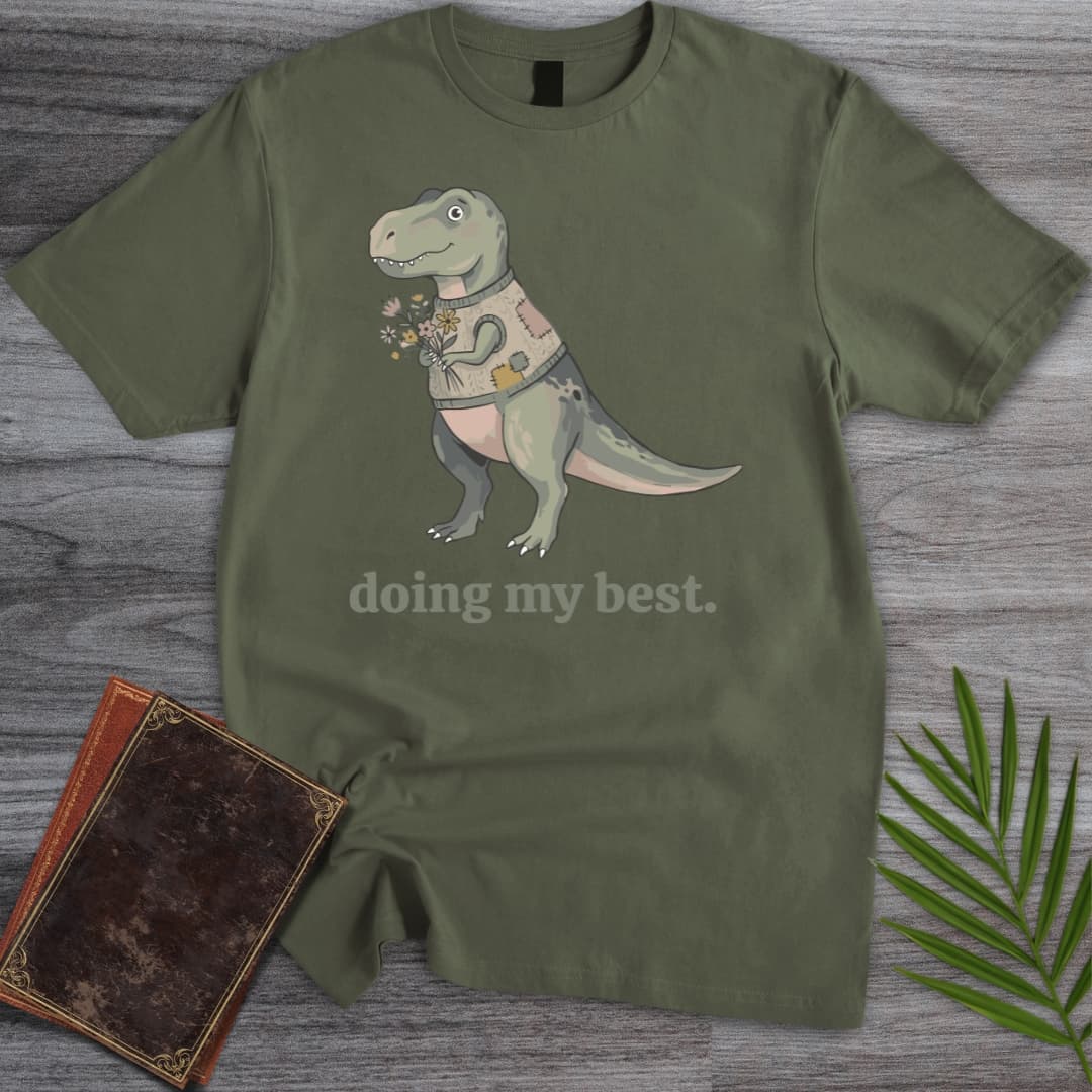 T-Shirt Military Green / S Tender Tyrannosaurus T-Shirt