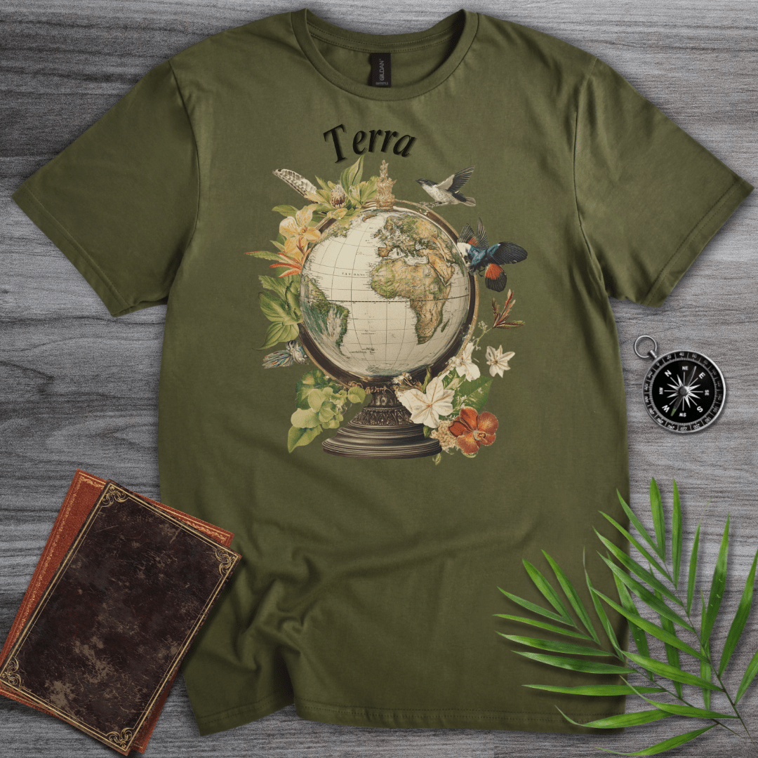 T-Shirt Military Green / S Terra Graphic T-Shirt