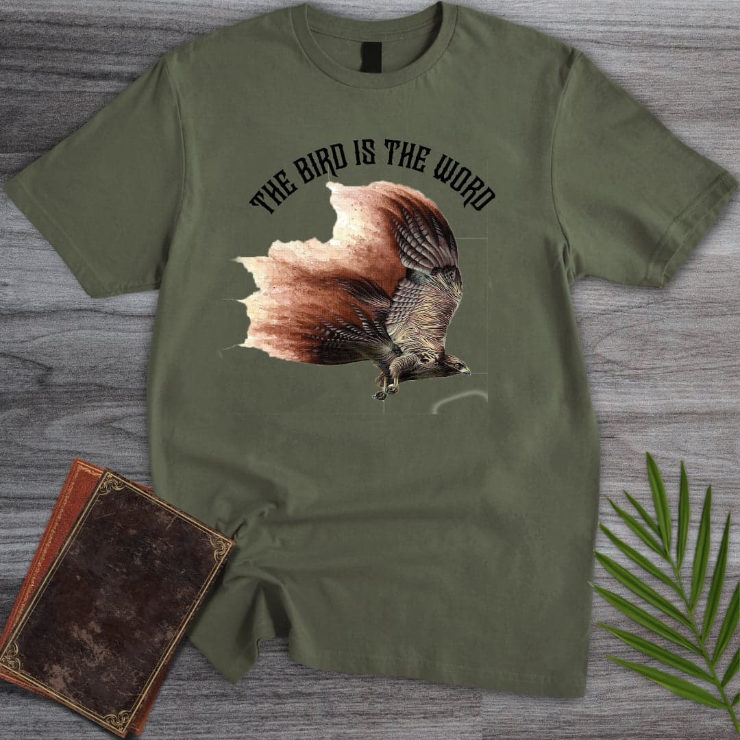 T-Shirt Military Green / S The Bird Is The Word T-Shirt (Doobie)