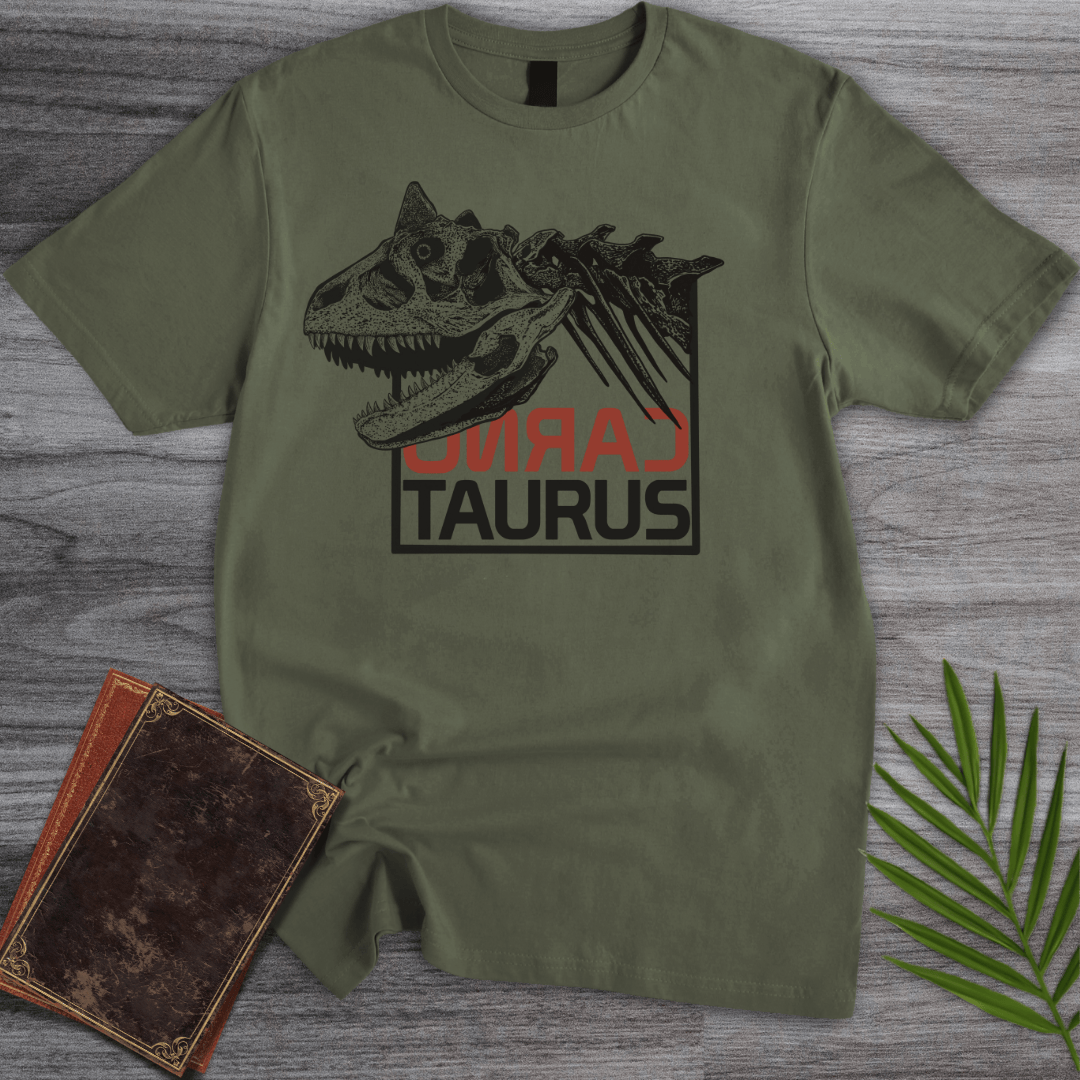 T-Shirt Military Green / S The Bull-Like Carnotaurus T-Shirt (farkas.art)