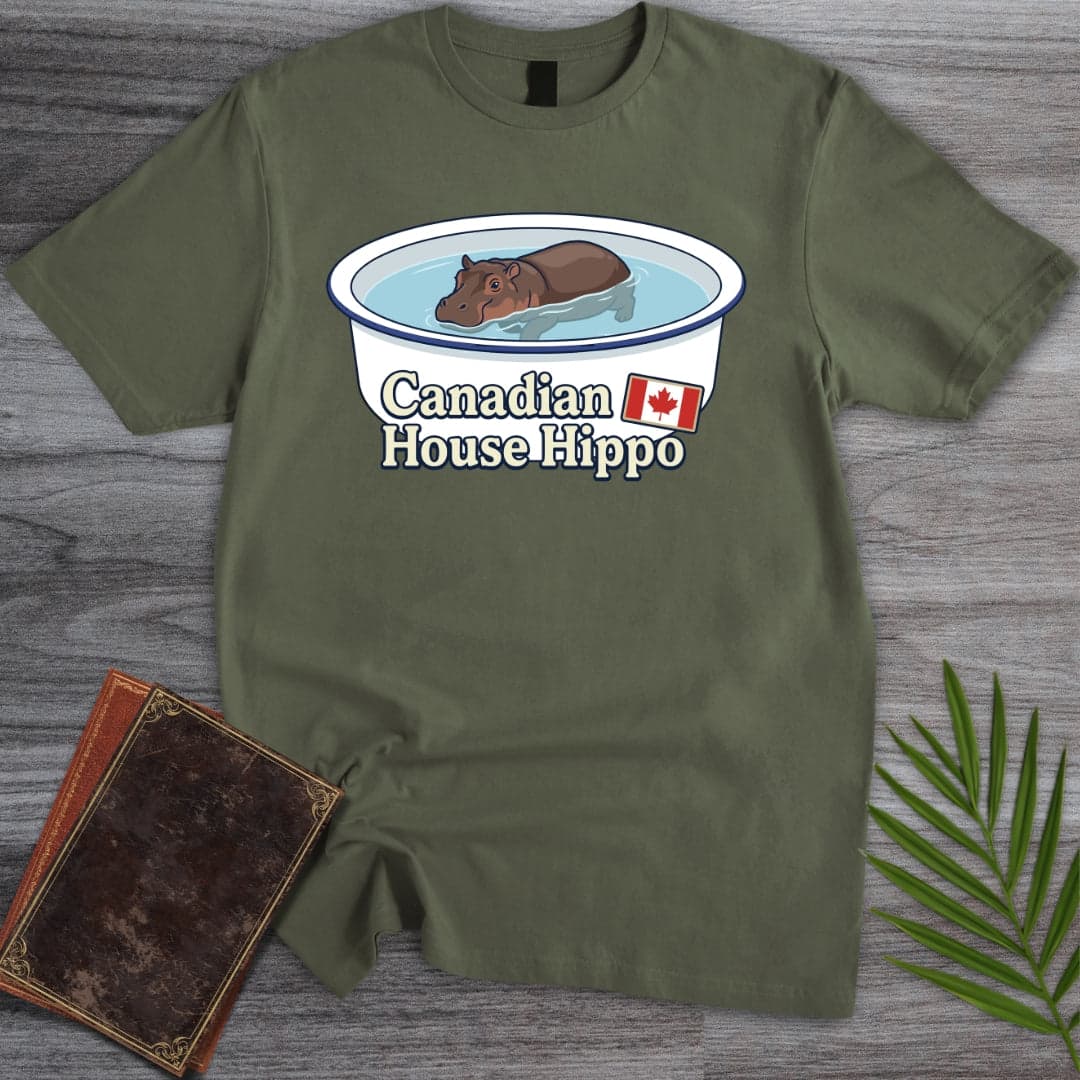 T-Shirt Military Green / S The Canadian House Hippo T-Shirt