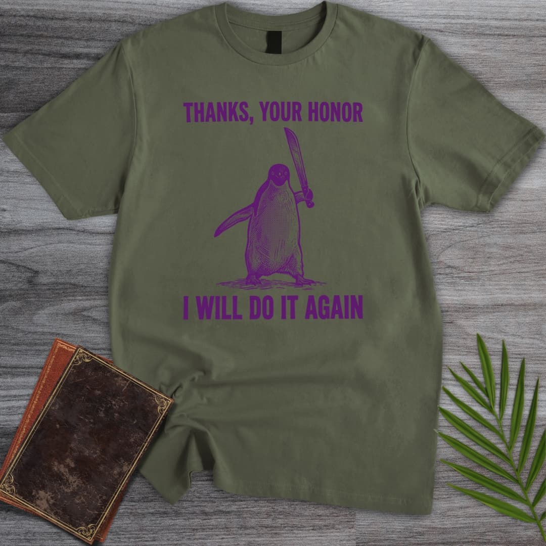 T-Shirt Military Green / S The Criminal Penguin T-Shirt