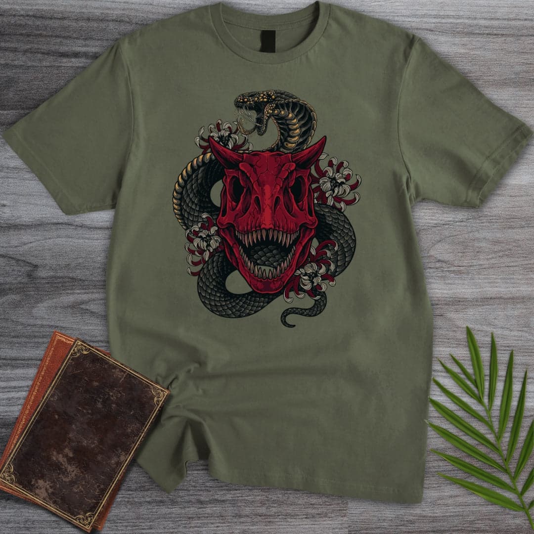 T-Shirt Military Green / S The Demon Dinosaur T-Shirt