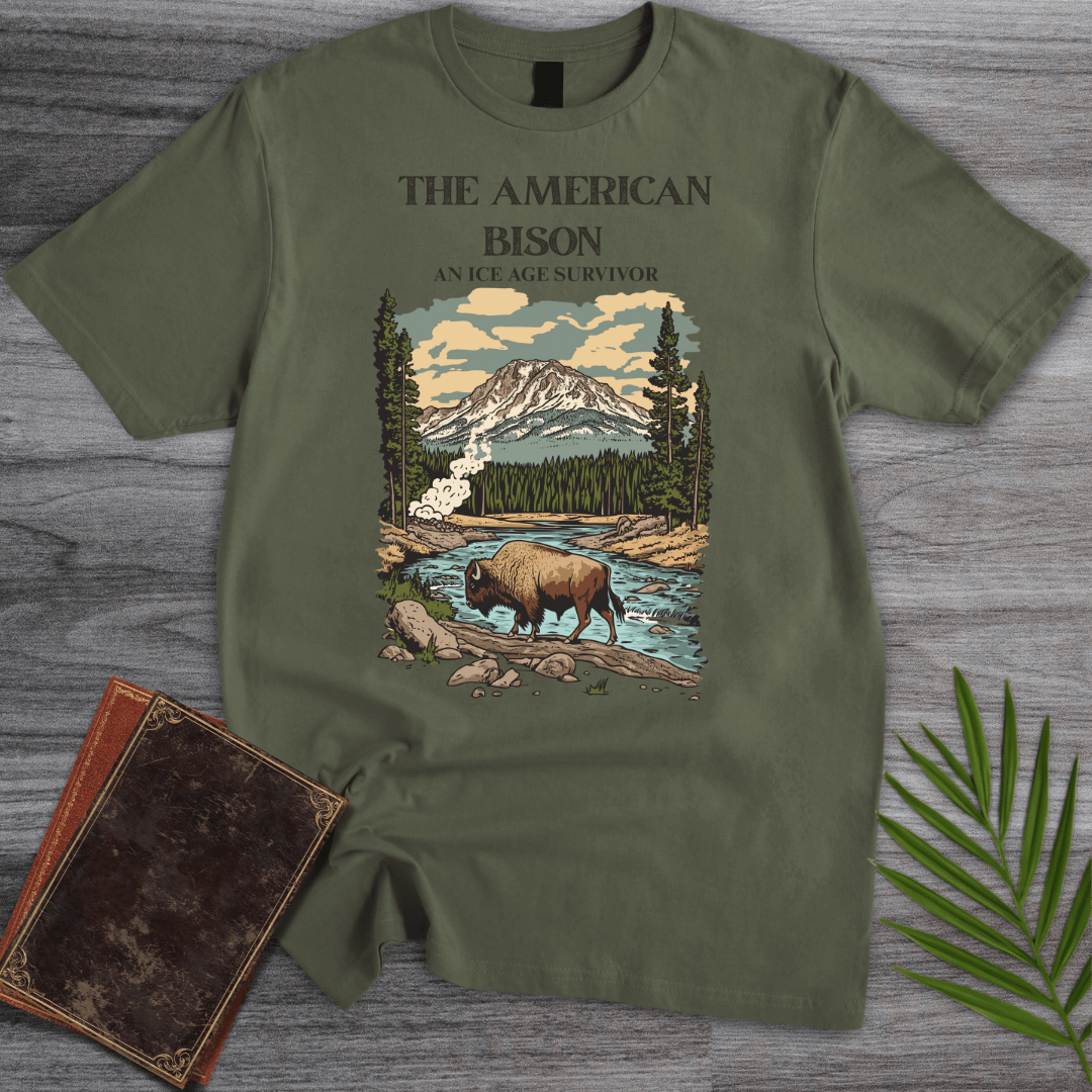 T-Shirt Military Green / S The Great American Bison T-Shirt