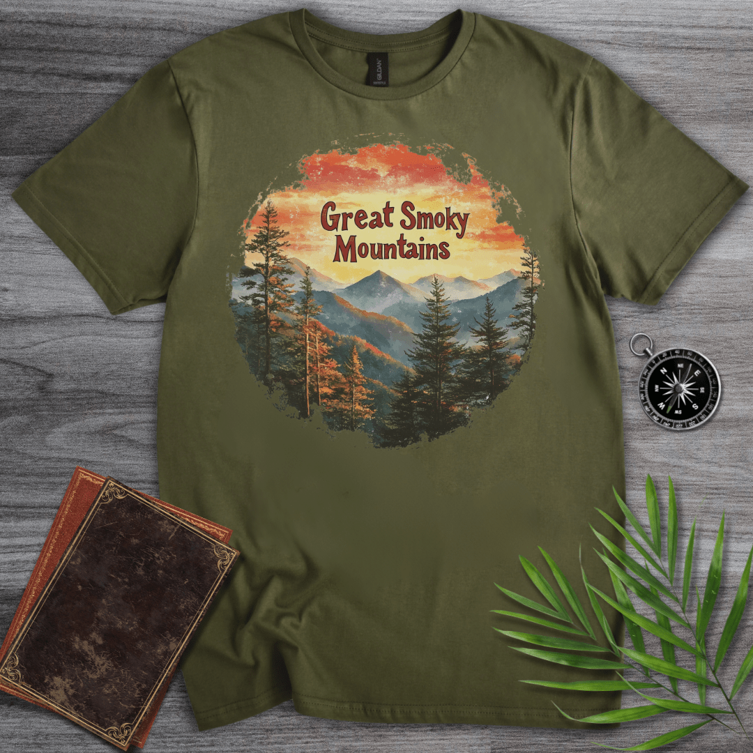 T-Shirt Military Green / S The Great Smoky Mountains T-Shirt