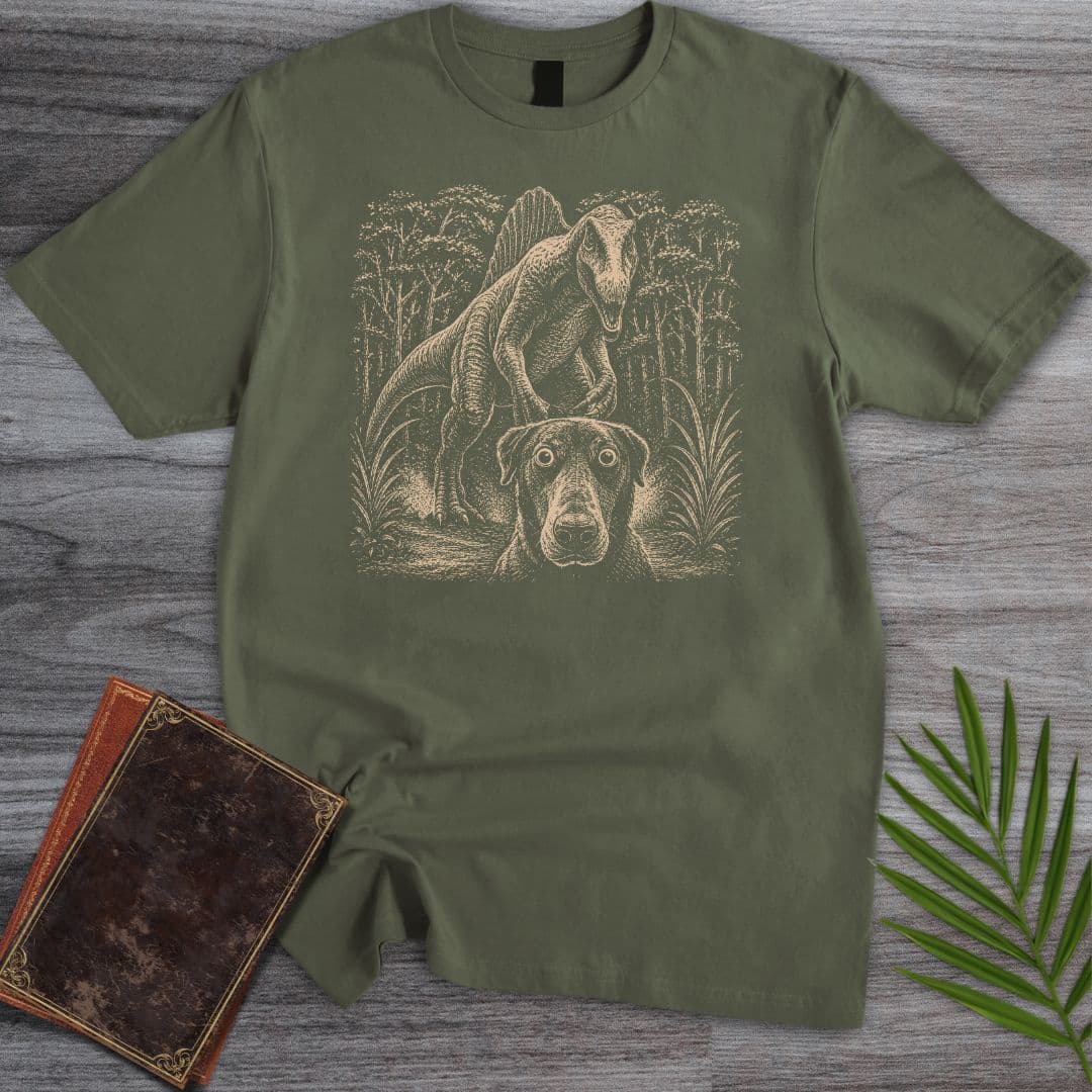 T-Shirt Military Green / S The Lurkin Spinosaurus T-Shirt