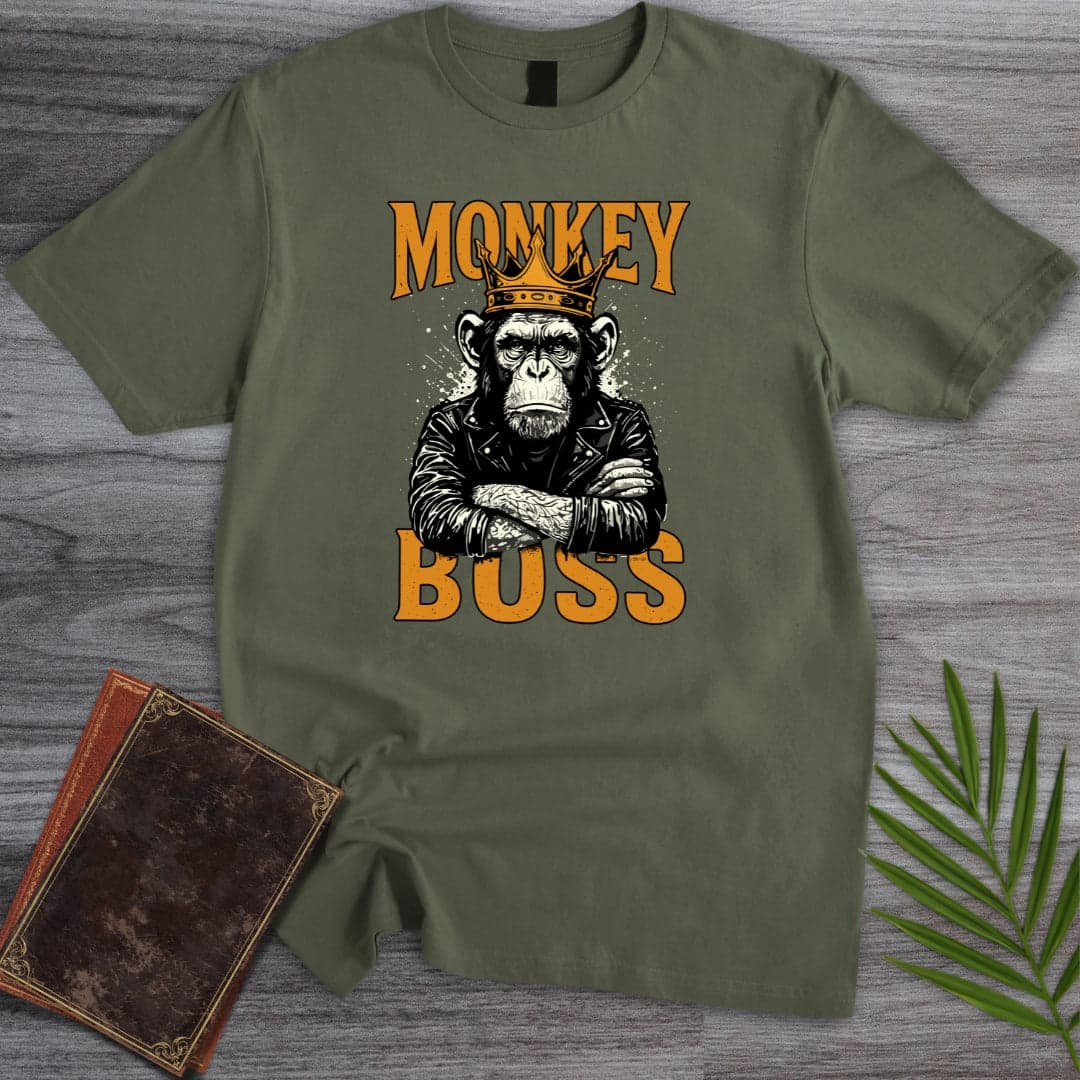 T-Shirt Military Green / S The Monkey Boss T-Shirt