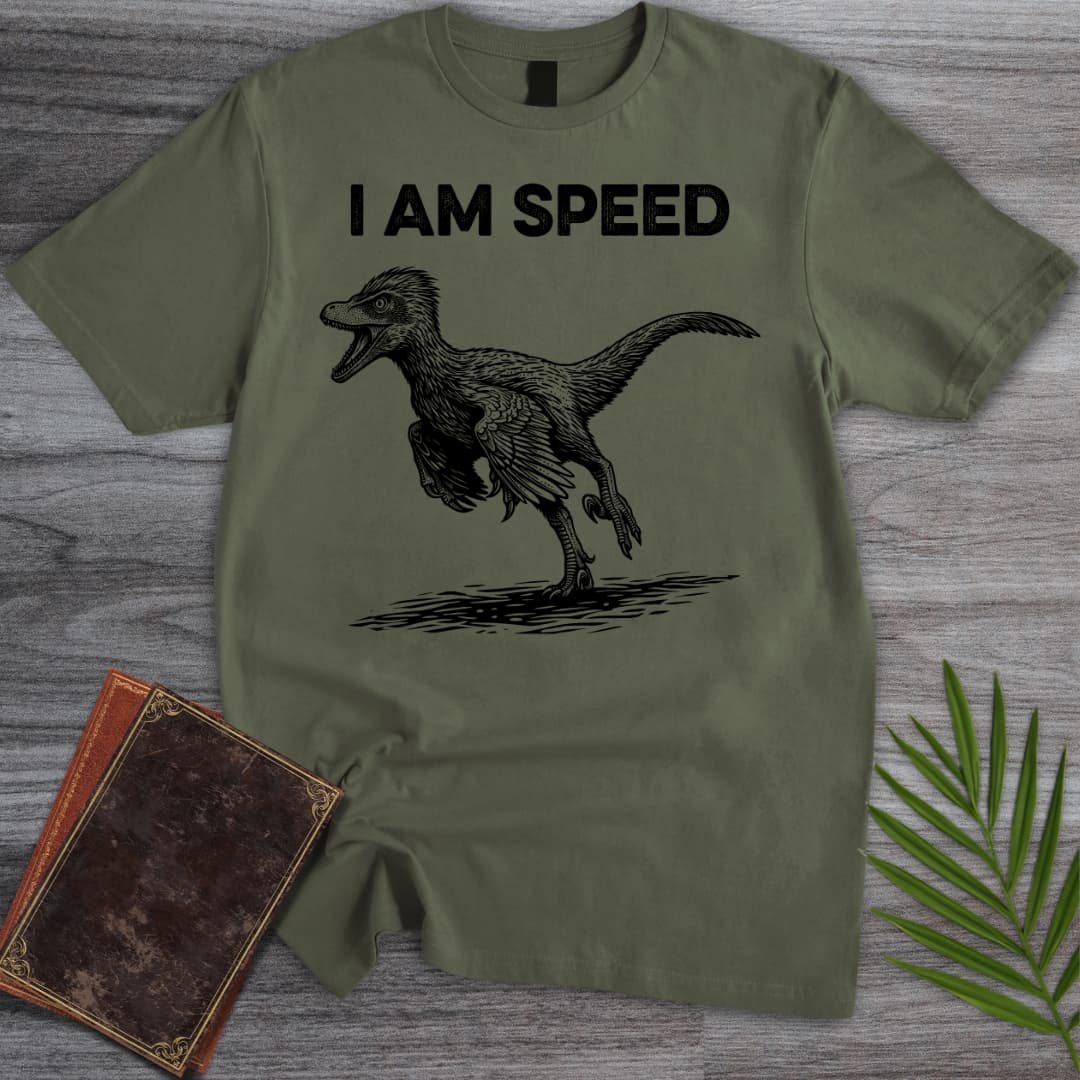 T-Shirt Military Green / S The Raptor is SPEED T-Shirt