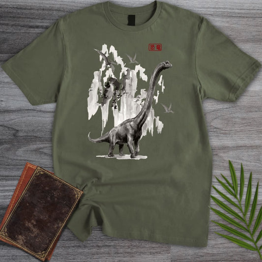 T-Shirt Military Green / S The Sauropod Mountains T-Shirt