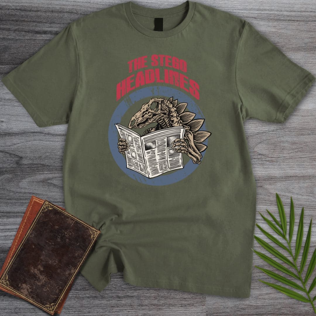 T-Shirt Military Green / S The Stego Headlines T-Shirt (Akbar Sansa)