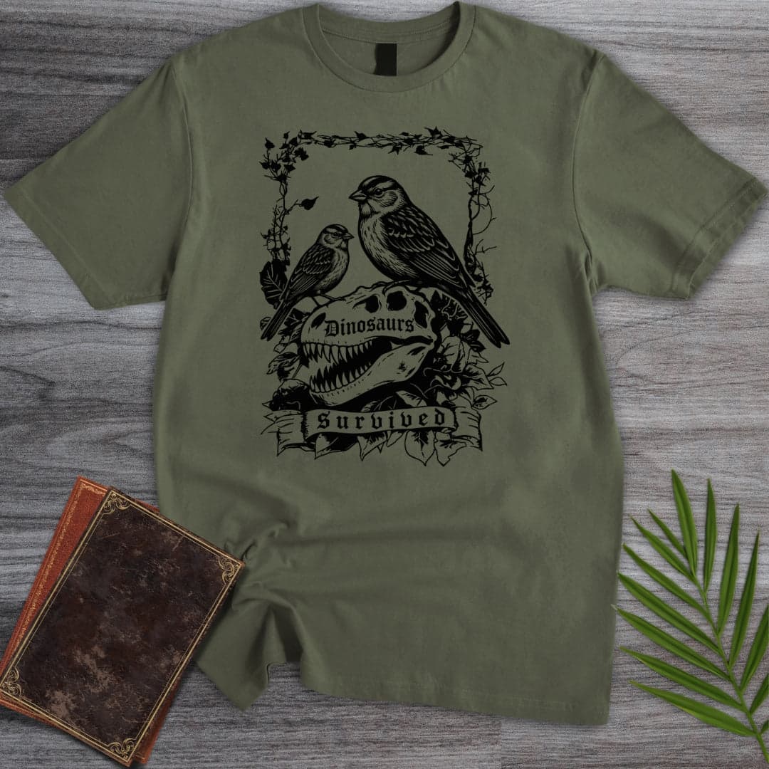 T-Shirt Military Green / S The Survival of Dinosaurs T-Shirt