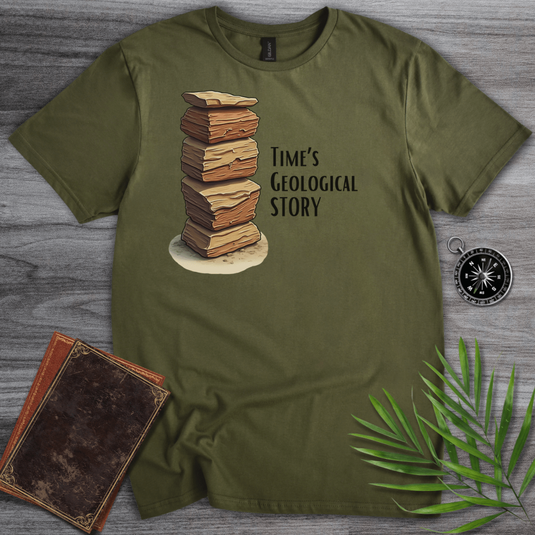 T-Shirt Military Green / S Time's Geological Story T-Shirt