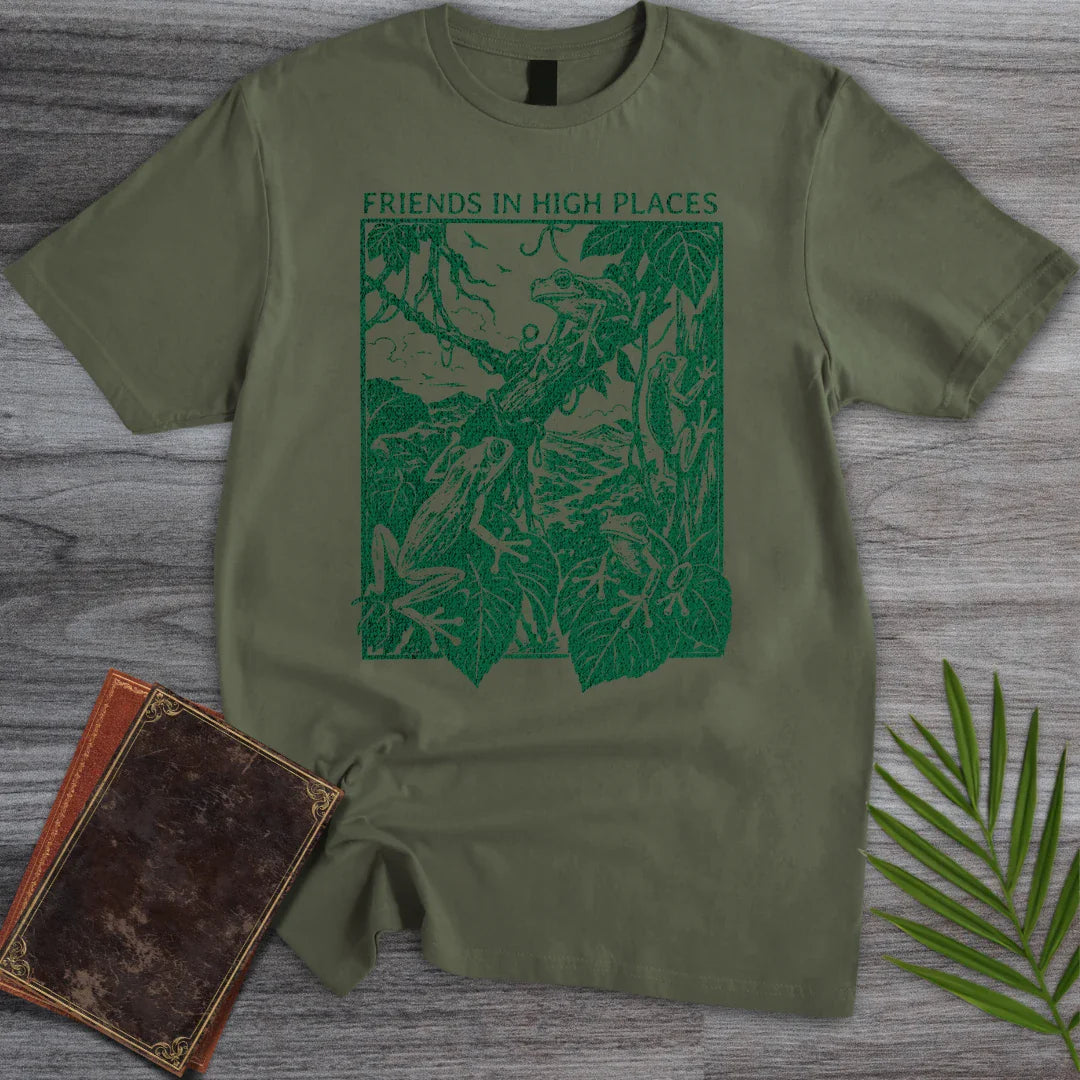 T-Shirt Military Green / S Tree Frog Friends T-Shirt