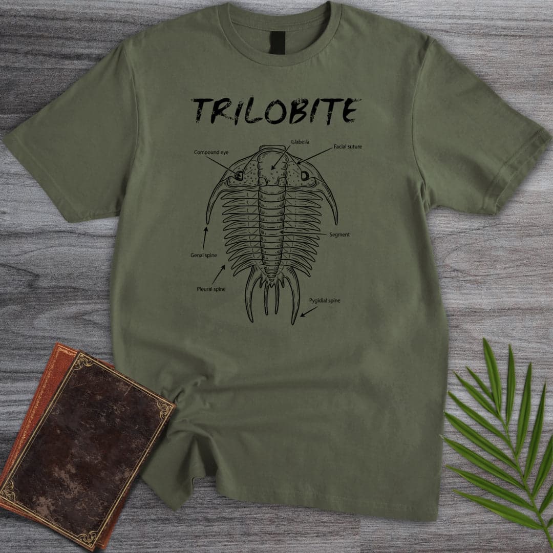 T-Shirt Military Green / S Trilobite Anatomy T-Shirt