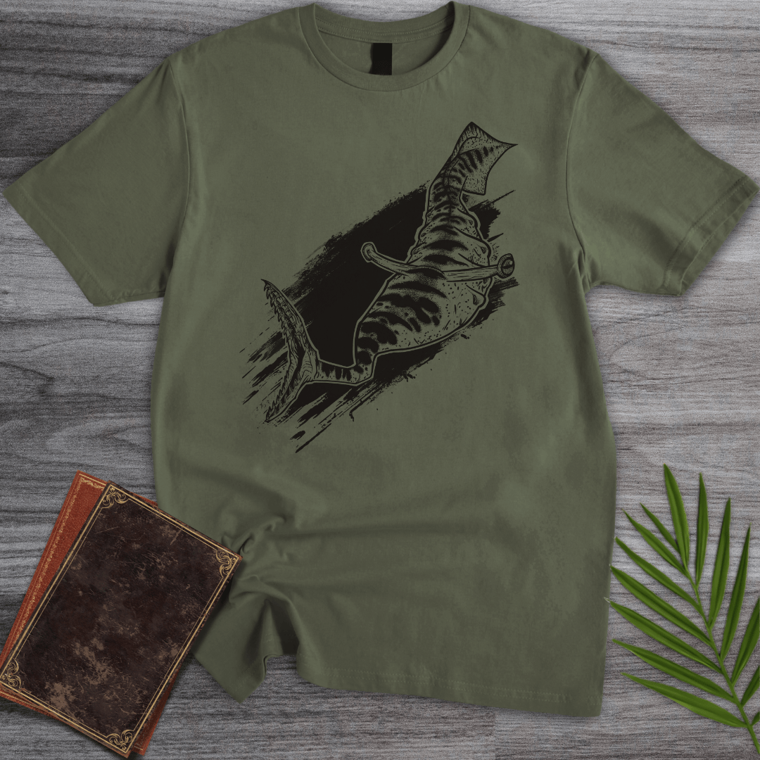 T-Shirt Military Green / S Tullymonster Mystery of the Carboniferous T-Shirt (farkas.art)