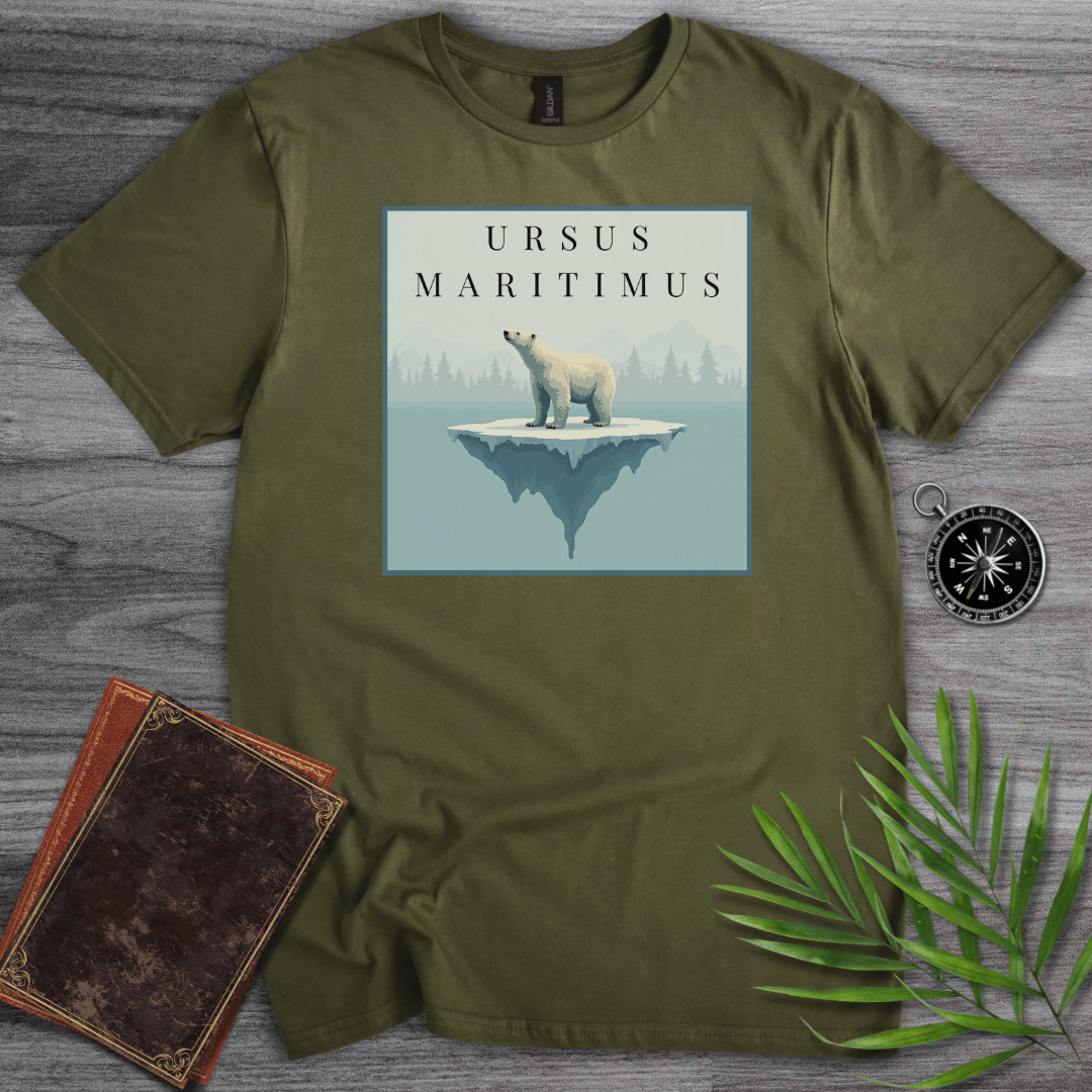 T-Shirt Military Green / S Ursus Maritimus: Polar Bear T-Shirt