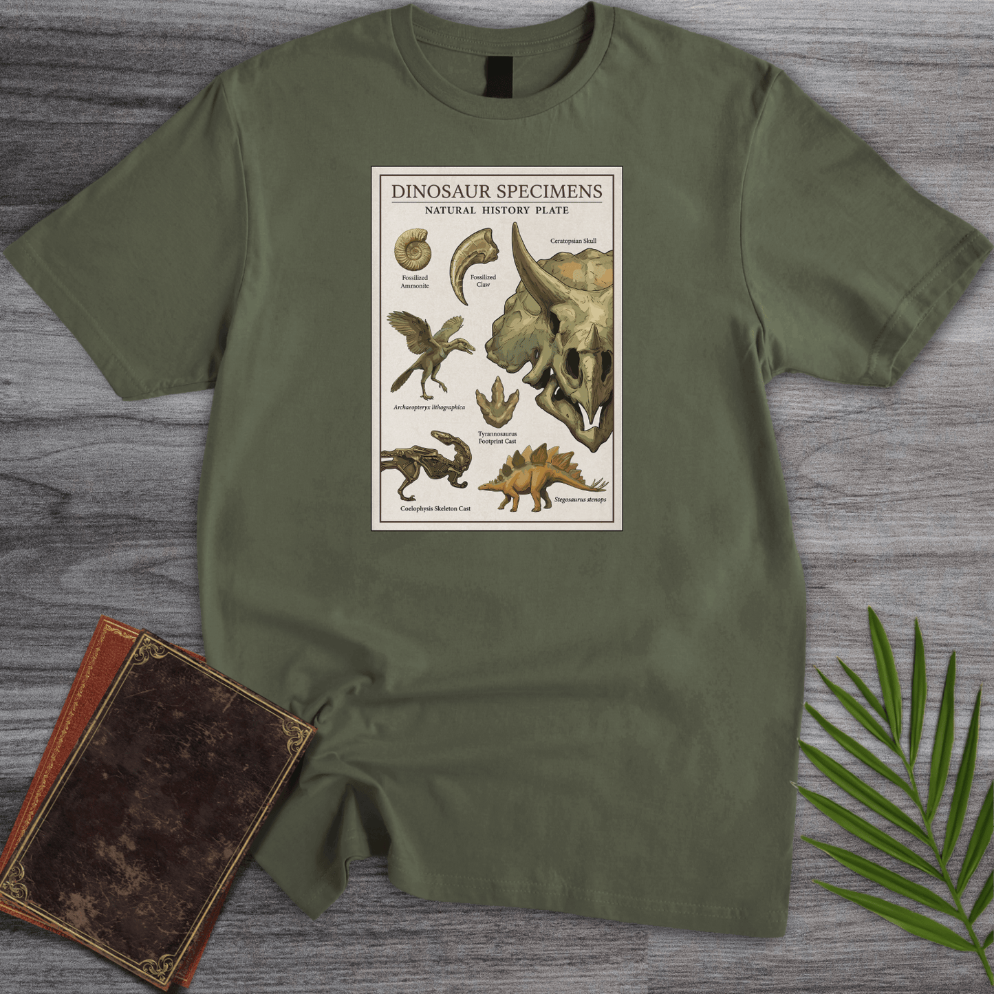 T-Shirt Military Green / S Utopian Scholastic Poster T-Shirt
