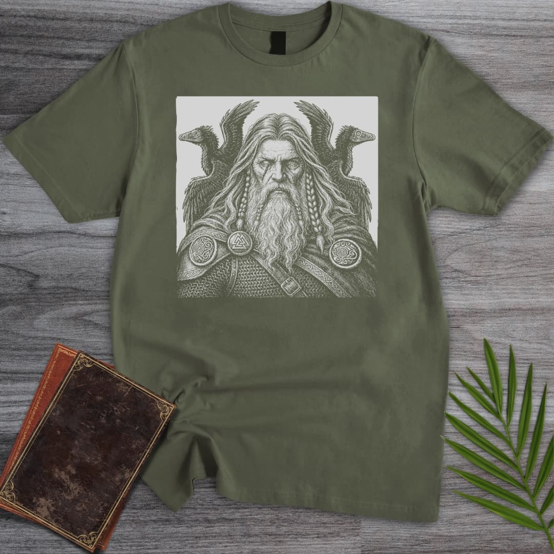 T-Shirt Military Green / S Valhalla Before Birds T-Shirt