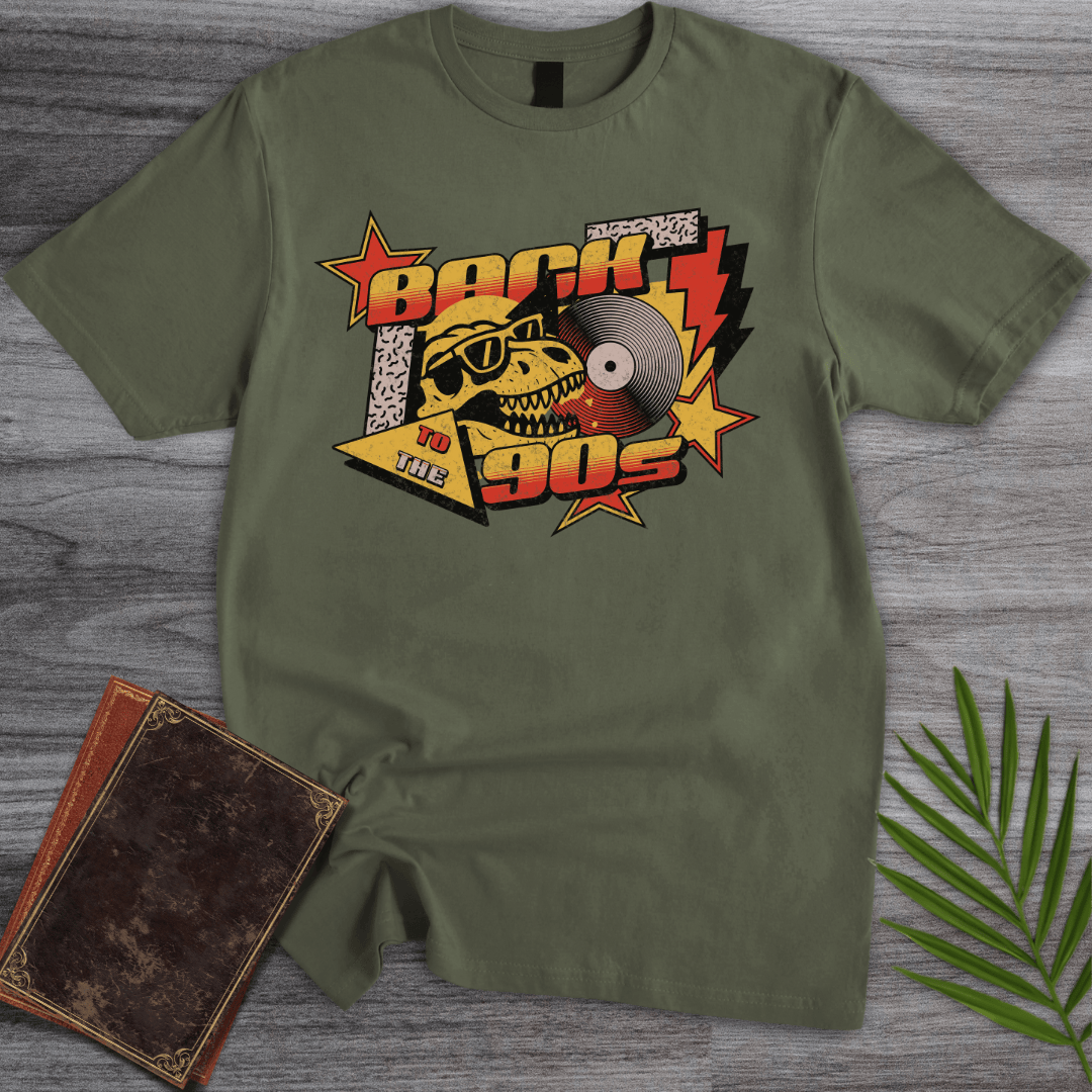 T-Shirt Military Green / S Vintage Back to the 90's T.Rex T-Shirt