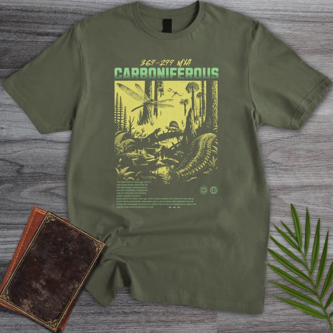 T-Shirt Military Green / S Vintage Carboniferous Y2K T-Shirt