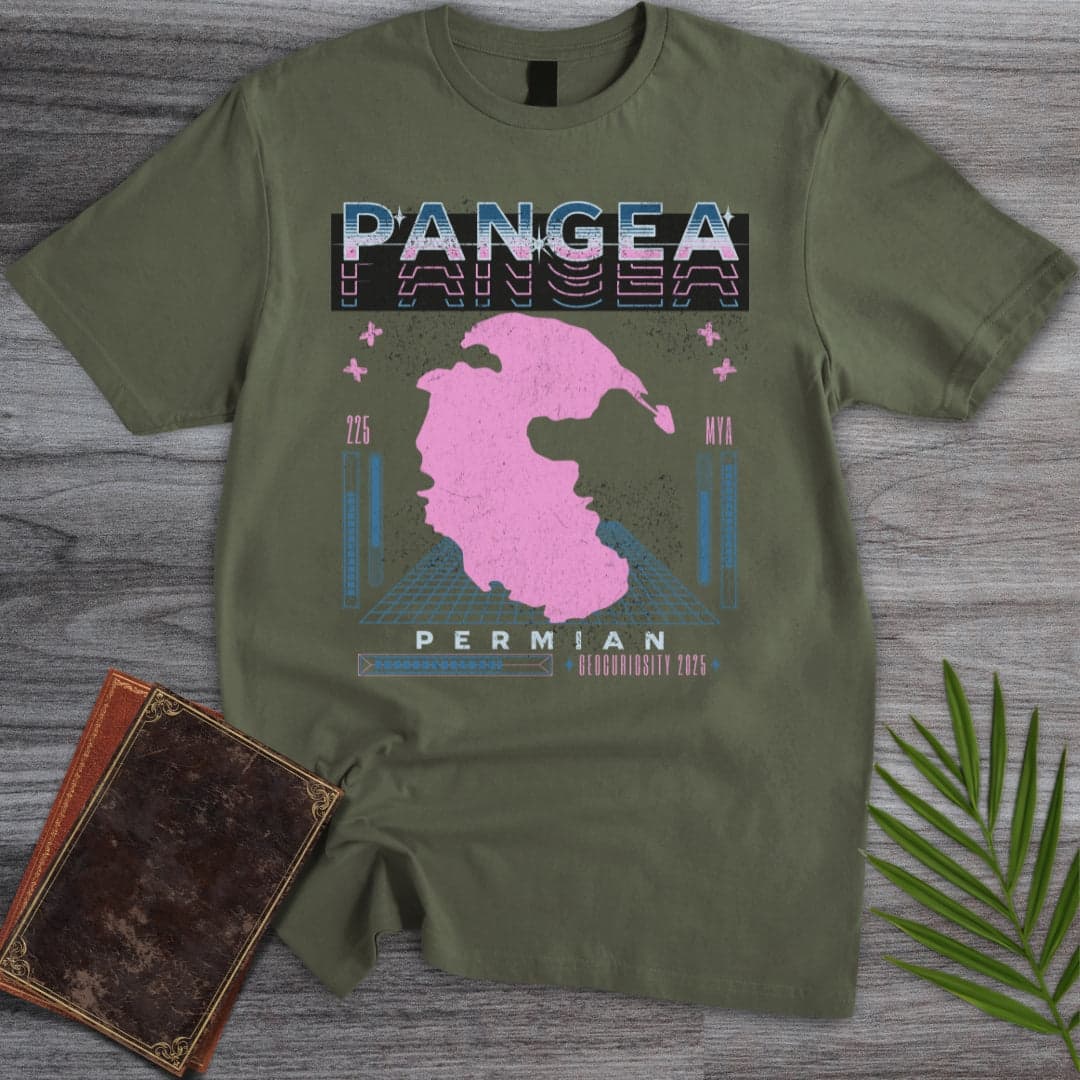 T-Shirt Military Green / S Vintage Cyber Pangea Streetwear T-Shirt