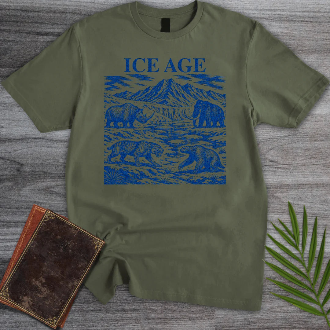 T-Shirt Military Green / S Vintage Ice Age Giants T-Shirt