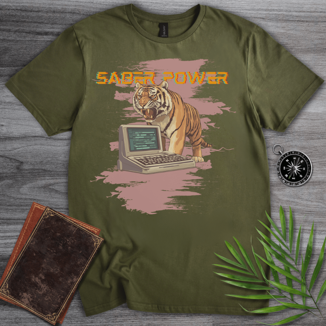 T-Shirt Military Green / S Vintage Saber Power Tech T-Shirt