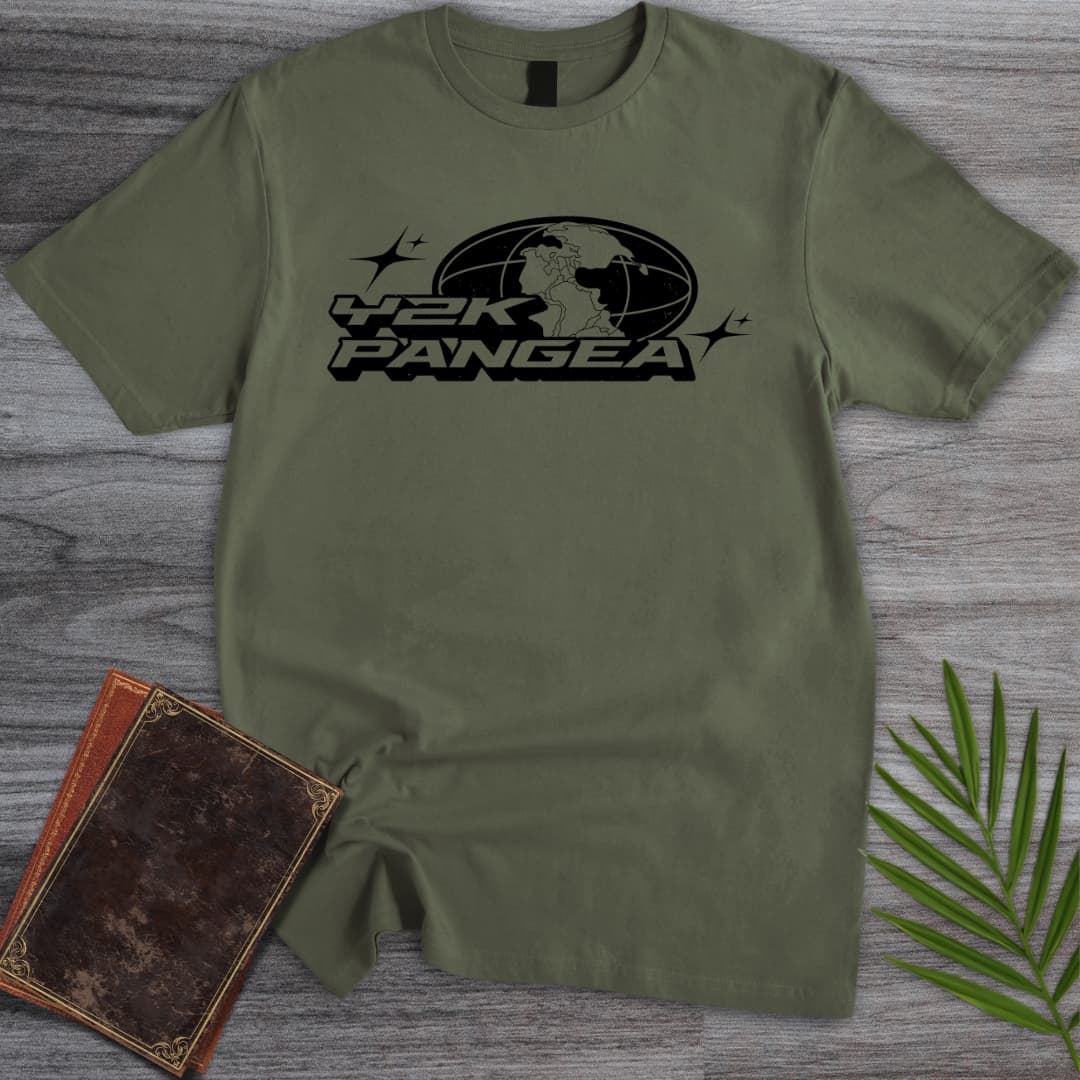 T-Shirt Military Green / S Y2K Pangea T-Shirt