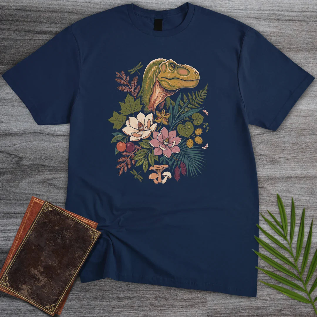 T-Shirt Navy / M Dark Bouquet T-Rex T-Shirt