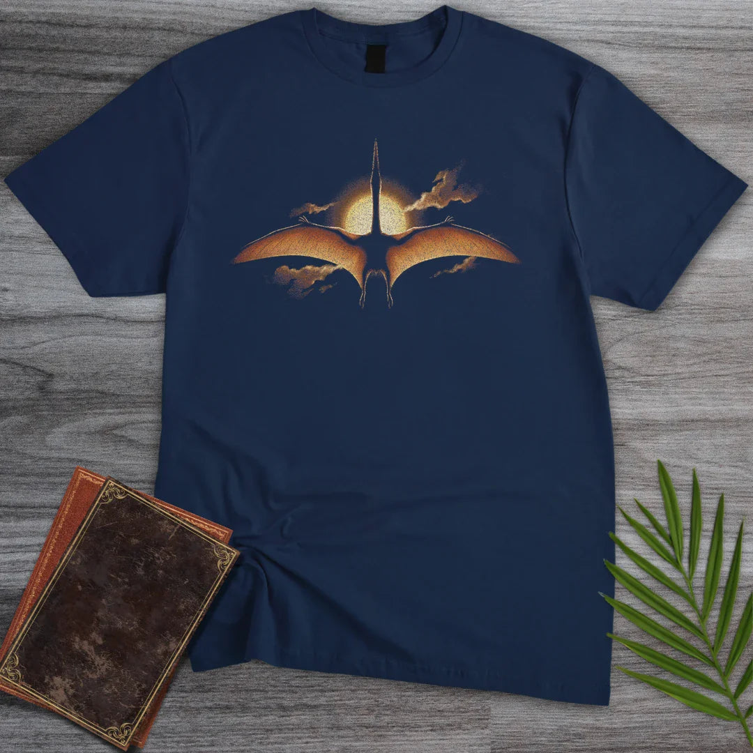 T-Shirt Navy / M Sun Crossing Quetzalcoatlus T-Shirt