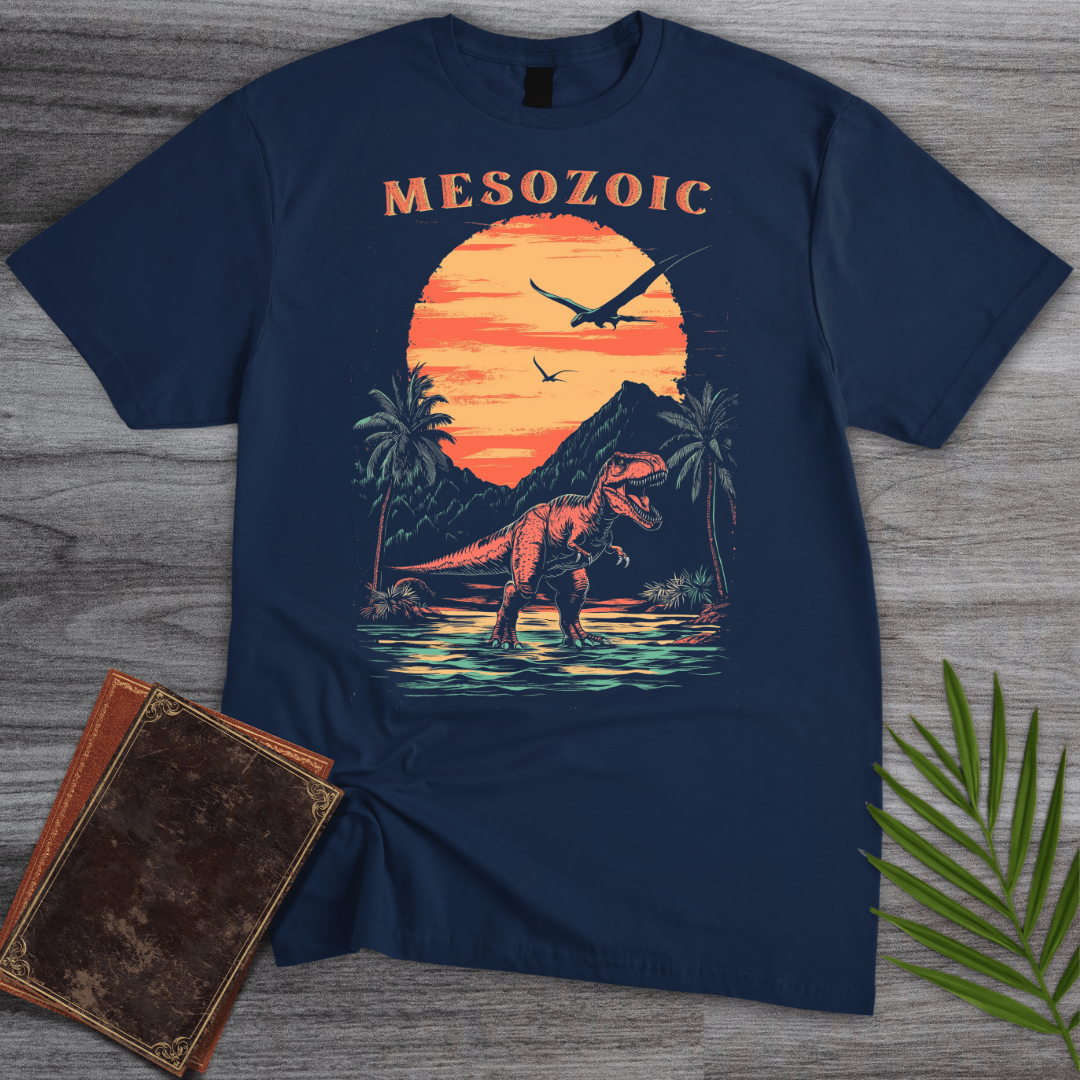 T-Shirt Navy / S 1980's Vintage Mesozoic Rex T-Shirt