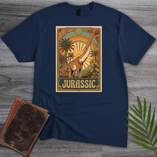 T-Shirt Navy / S 70s Vintage Jurassic Sauroposeidon T-Shirt