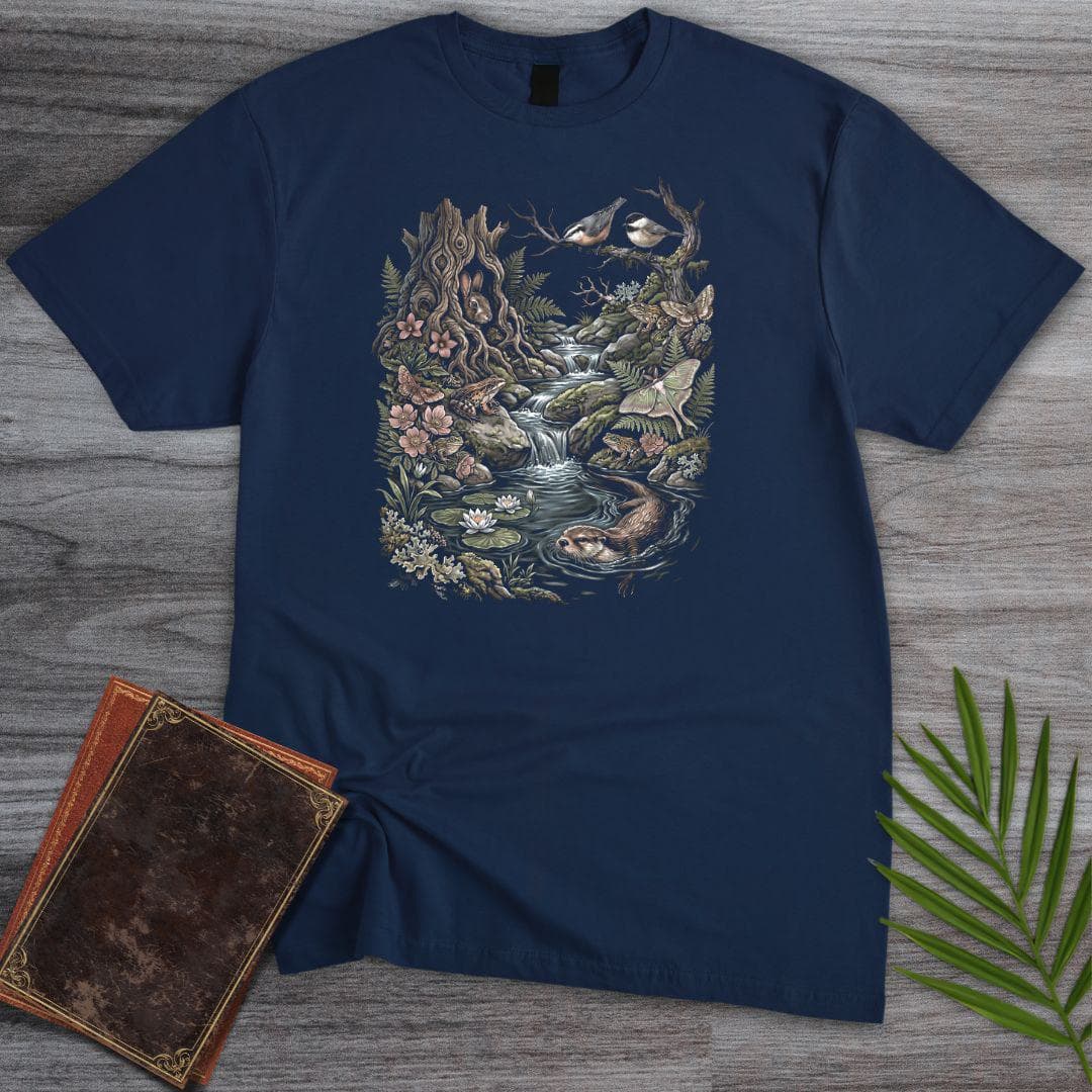 T-Shirt Navy / S 90's Ecosystem Textbook T-Shirt