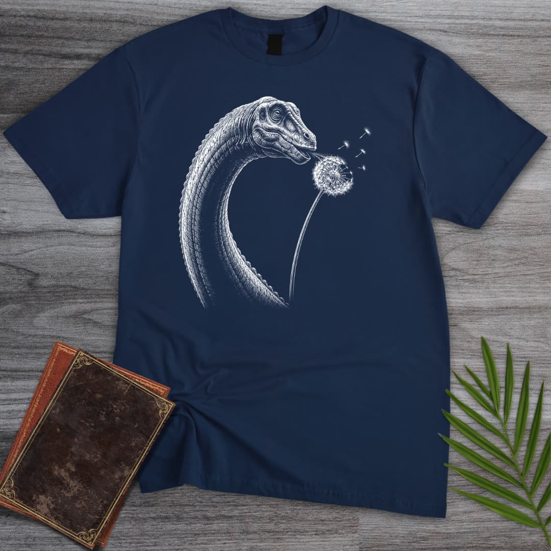 T-Shirt Navy / S A Brachiosaurus Wish T-Shirt