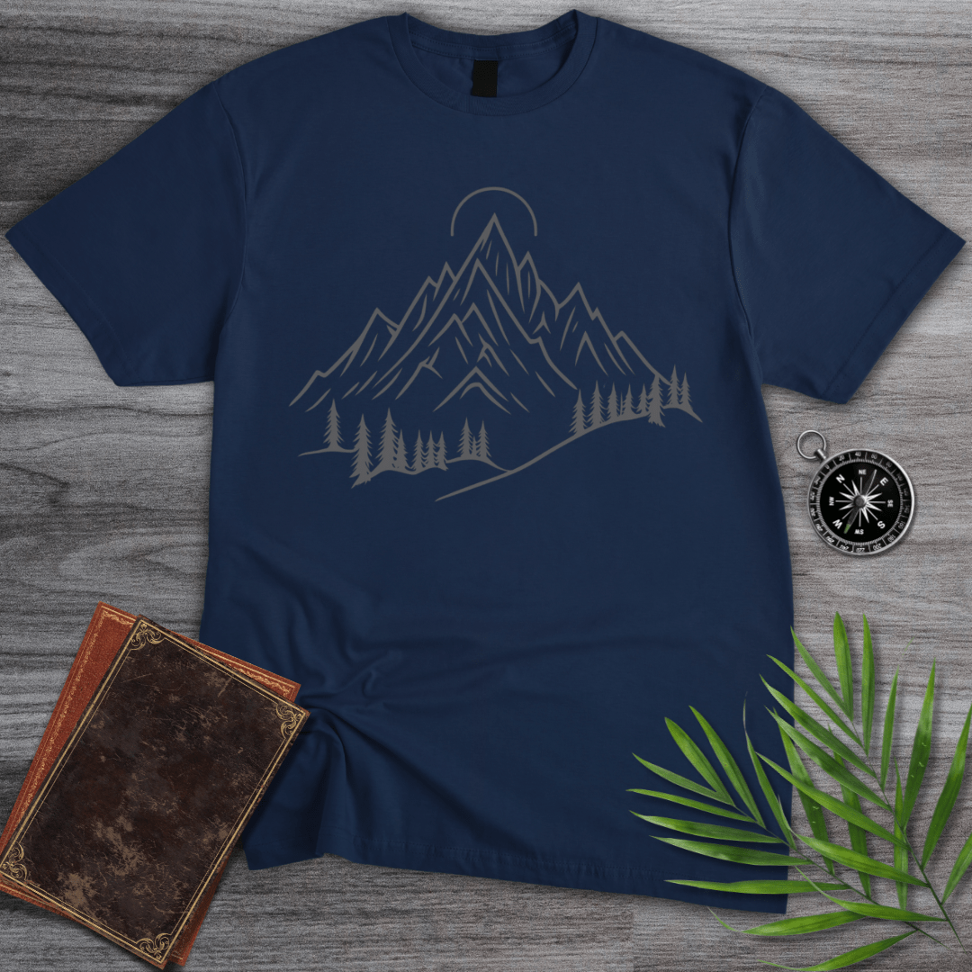 T-Shirt Navy / S Alpine Peaks Sun and Pines T-Shirt