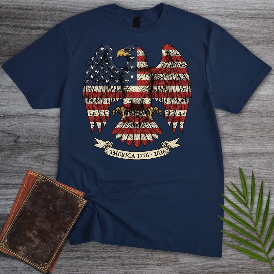 T-Shirt Navy / S Americas 250Th Old Glory Eagle T-Shirt