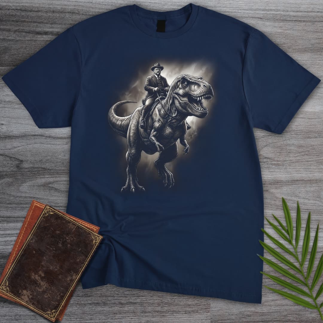 T-Shirt Navy / S Americas 250Th Rough Rider Tyrannosaur T-Shirt