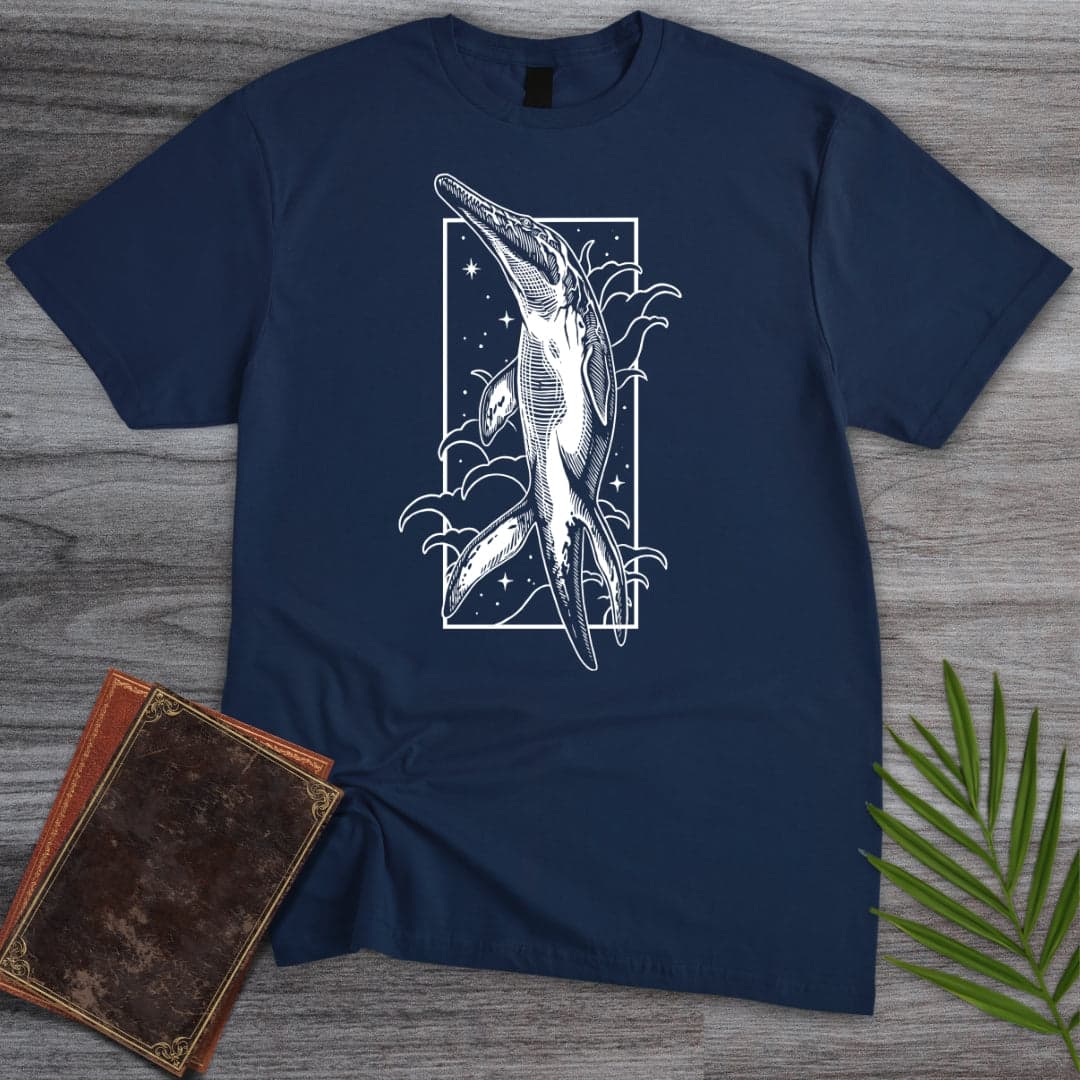 T-Shirt Navy / S Ancient Magical Liopleurodon T-Shirt
