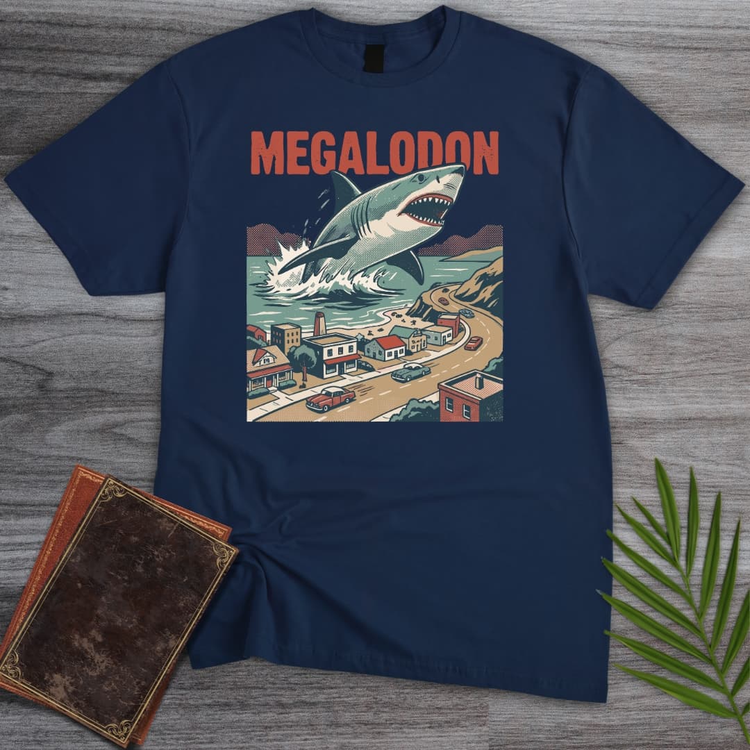 T-Shirt Navy / S Attack of the Megalodon T-Shirt
